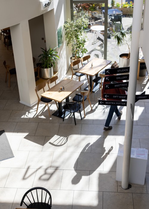 Birnam Arts cafe - filled with sunlight, Calum Otto Photography